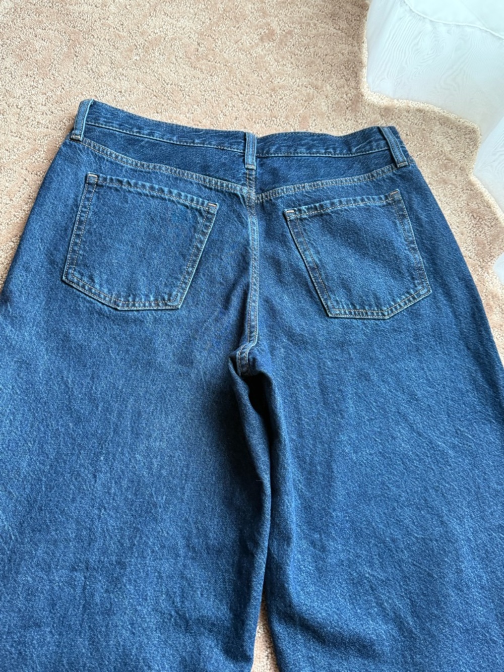 OLD NAVY Baggie Wide-Leg Women's Jeans - Dark Blue - Picture 2 of 3